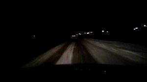 Create meme: on the road, motorway Atyrau Ghost, in the dark