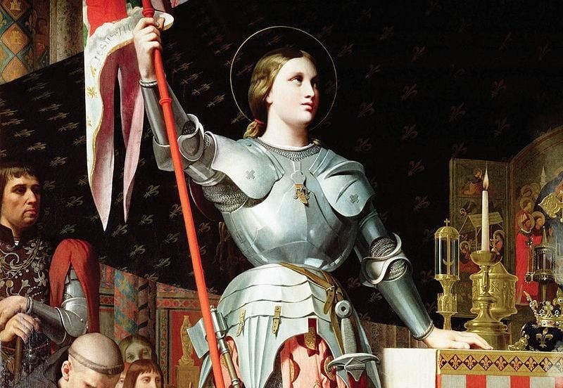 Create meme: Jeanne d'arc, Joan of Arc, painting by Joan of Arc