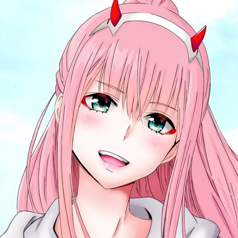 Create meme: Franks, anime, cute in France, zero two darling in the franxx