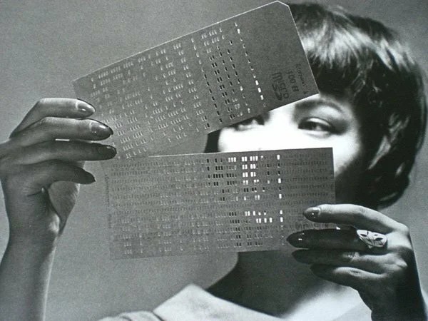 Create meme: punch card, first generation computer punch card, the first punch cards