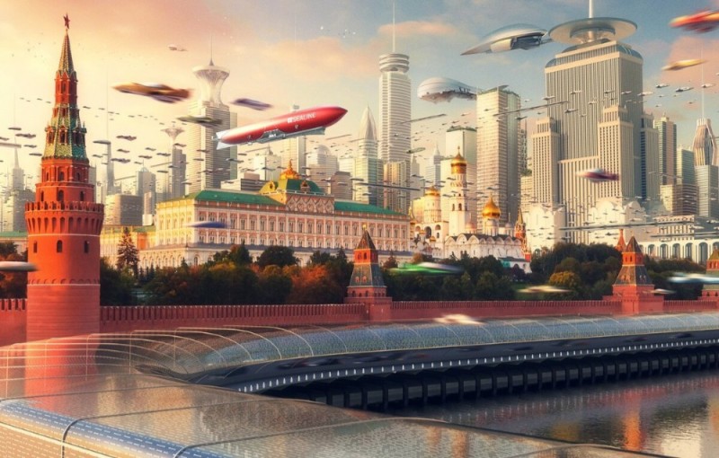 Create meme: moscow city 2035, Moscow the future, beautiful russia of the future