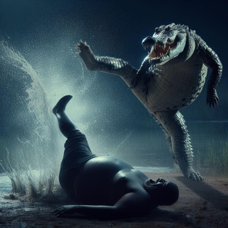 Создать мем: аллигатор, крокодил мутант, годзилла против кинг конга 2
