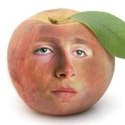 Create meme: a peach in the form of a man, The peach man, peach fruit