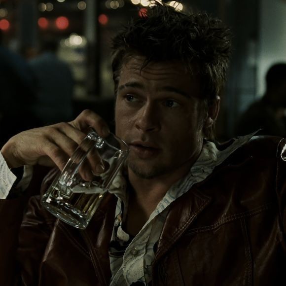 Create meme: fight club Tyler Durden, Brad Pitt fighting, brad pitt 