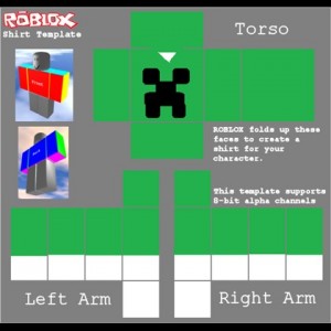 Создать мем: roblox, creeper shirt роблокс, template roblox