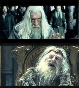 Create meme: you have no authority here, the Lord of the rings, Gandalf and théoden