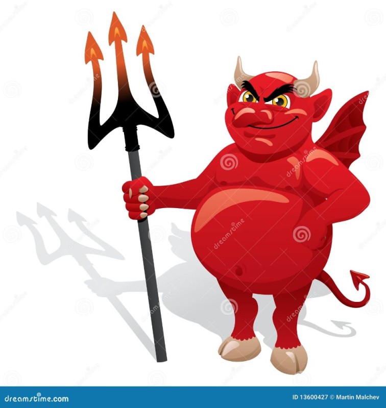 Create meme: red devil, the cartoon devil, The evil imp