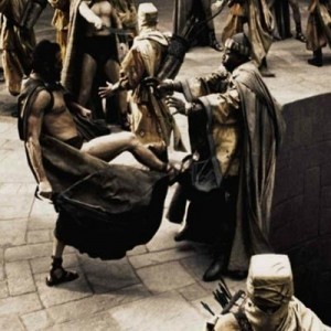 Create meme: 300 Spartans, this is Sparta kick, this is sparta pictures