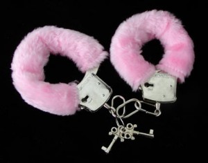 Create meme: handcuffs, pink handcuffs, handcuffs with fur