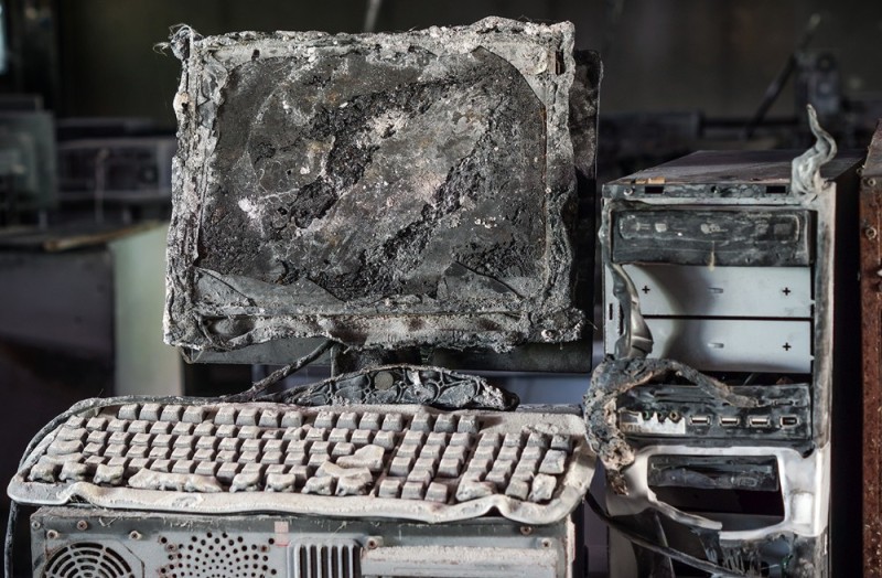 Create meme: burned comp, the burned-out system file, burnt pc