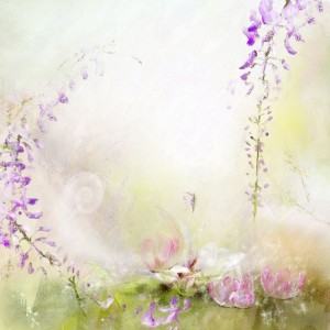 Create meme: gentle background, watercolor flowers