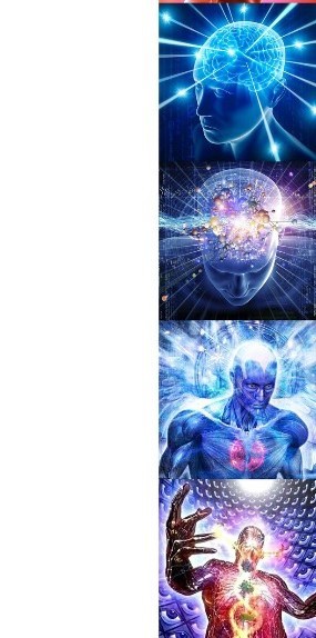 Create meme: meme about the brain overmind, higher intelligence, the overmind meme template