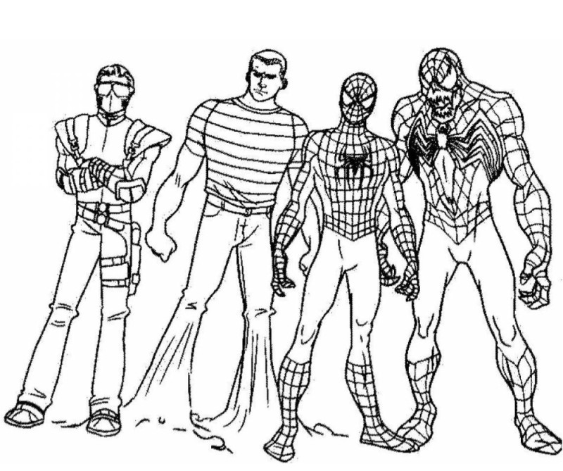 Create meme: spider-man coloring book, Spider-man heroes coloring pages, Spiderman coloring pages