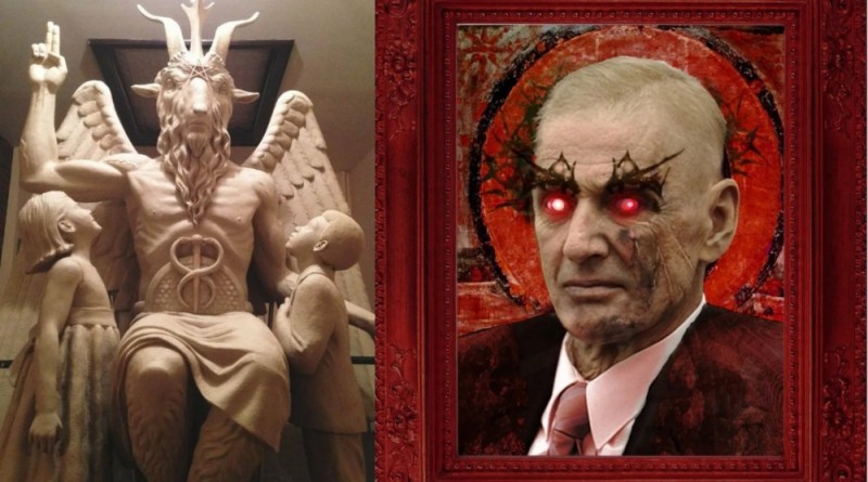 Create meme: Baphomet statue, alexander abdulov ansha abdul, The image of Satan