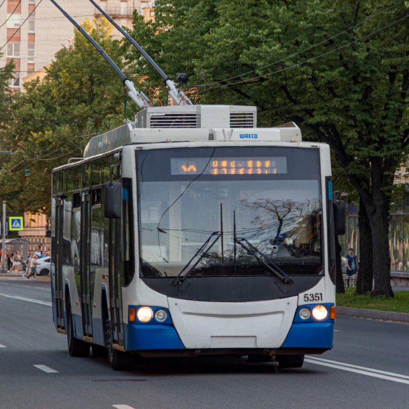 Create meme: tram trolleybus, trolleybuses in St. Petersburg, trolleybus 