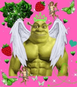 Create meme: Shrek , muscular shrek, funny Shrek
