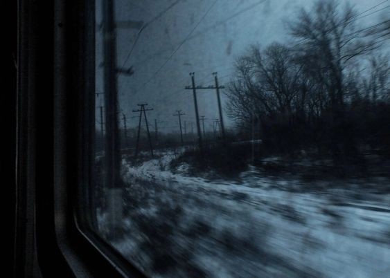 Create meme: the train is scary, train at night, a gloomy place
