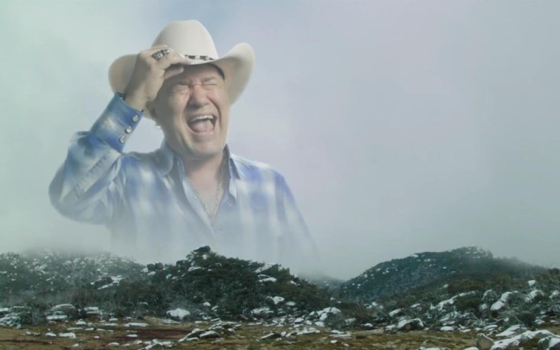 Create meme: Jimmy Barnes, Jimmy Barnes cowboy, screaming cowboy