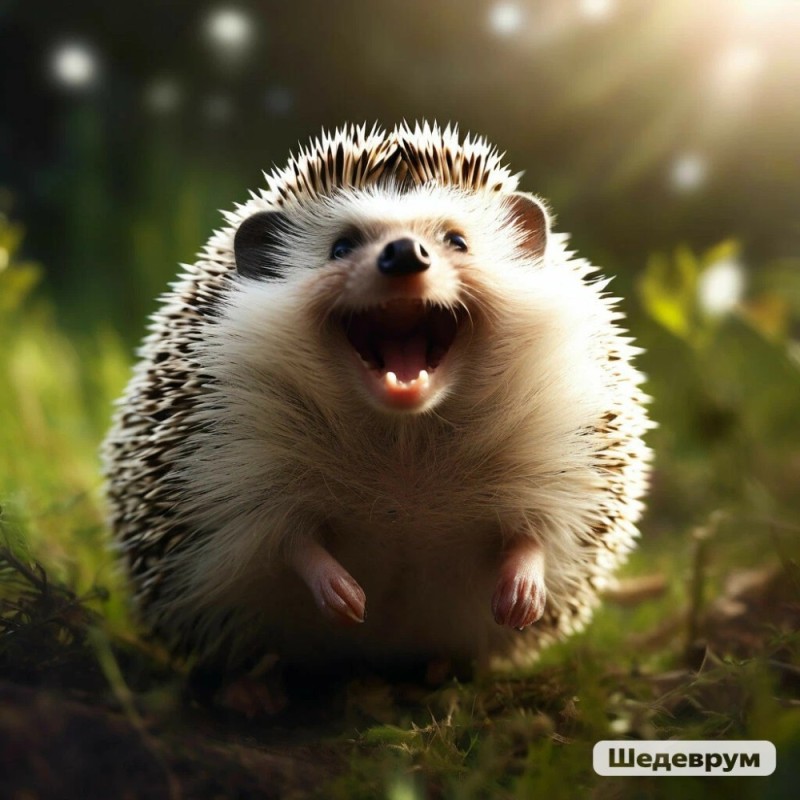 Create meme: funny hedgehog, the hedgehog is cool, smiling hedgehog