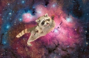 Create meme: space background, space, animals in space