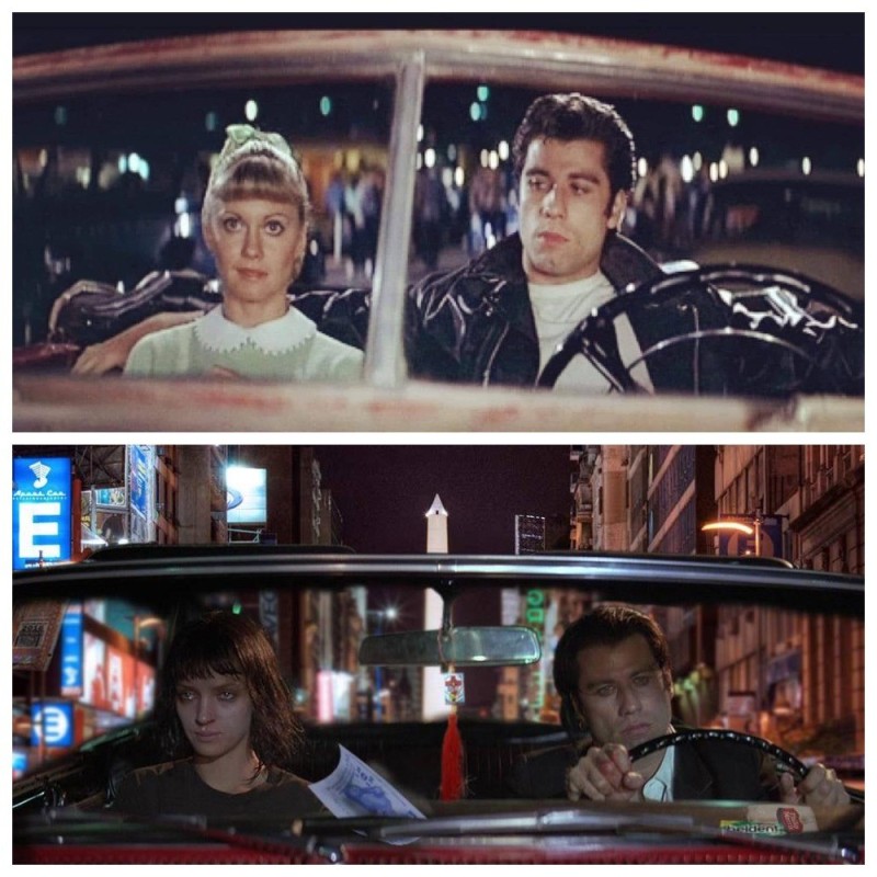 Create meme: pulp fiction , funny , John Travolta Grease