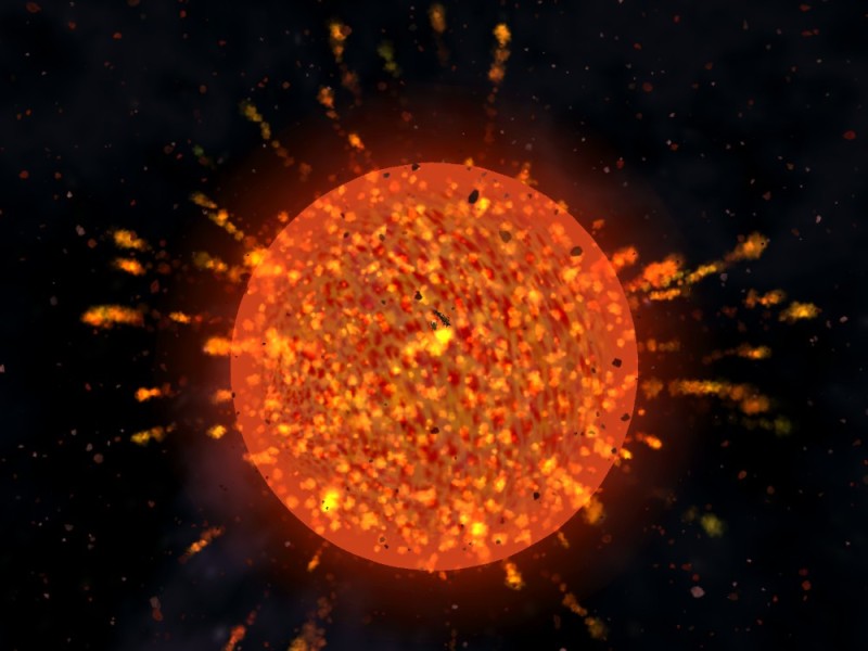 Create meme: explosion of planets, planet explosion, The sun is the largest planet