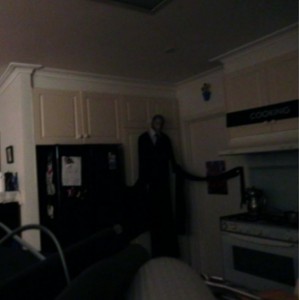 Create meme: apartment, room, slendermen