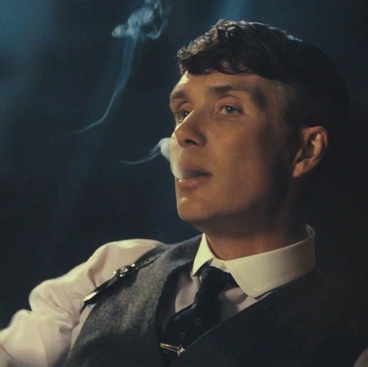 Create meme: Thomas shelby smokes, Cillian Murphy peaky Blinders, Tommy Shelby