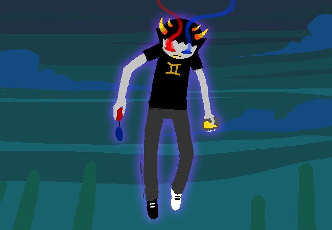 Создать мем: хоумстак метеор, sollux captor, homestuck фейго