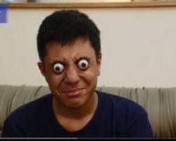 Create meme: male, the biggest eyes, goggle eye