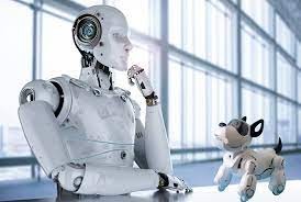 Создать мем: робот за компом, робот гуманоид, робот альфа