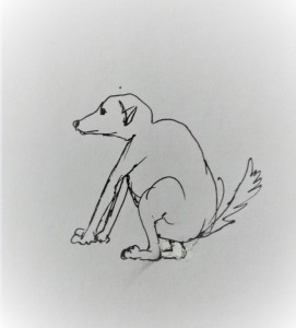 Создать мем: собака сутулая, срисовки карандашом, собака рисунок для срисовки