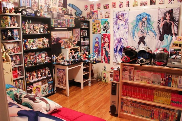 Create meme: room otaku anime, an anime-style room, anime room