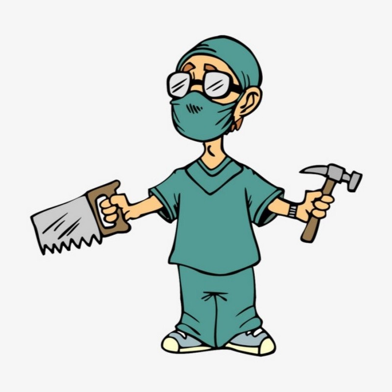 Create meme: surgeon's drawing, traumatologist drawing, cartoon surgeon