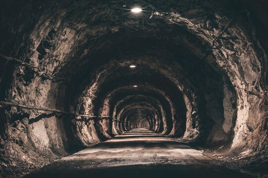 Создать мем: mine tunnel, подземный тоннель, жд тоннель