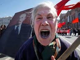 Create meme: angry Gran , screaming granny, scoops of the USSR