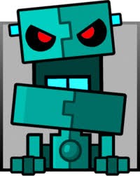 Create meme: geometry dash robot, geometry dash lite, the robot from geometry dash