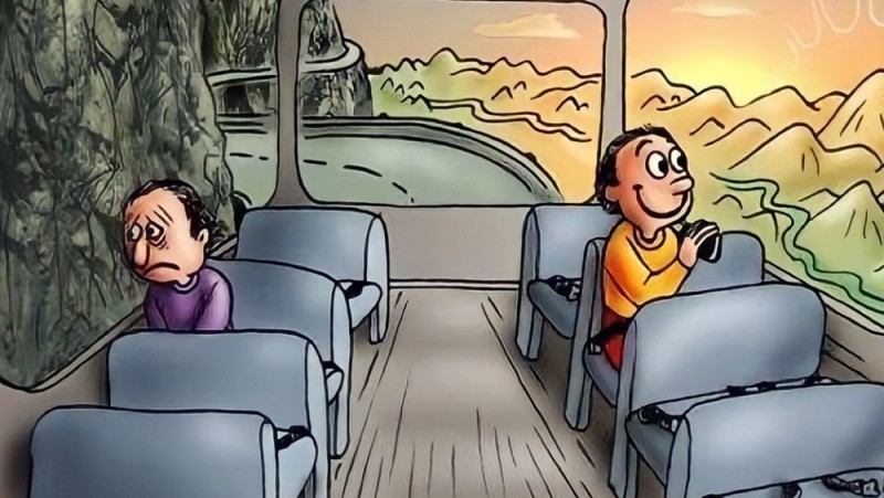 Create meme: the meme bus is sad and cheerful, people on the bus, sad and cheerful on the bus