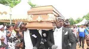 Create meme: a funeral in Africa, funeral in Africa, the coffin funeral