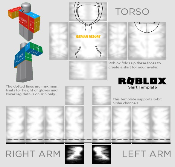 Transparent Roblox Shirt Template 