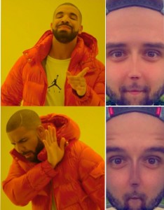 Создать мем: drake, мем с дрейком шаблон, drake мем