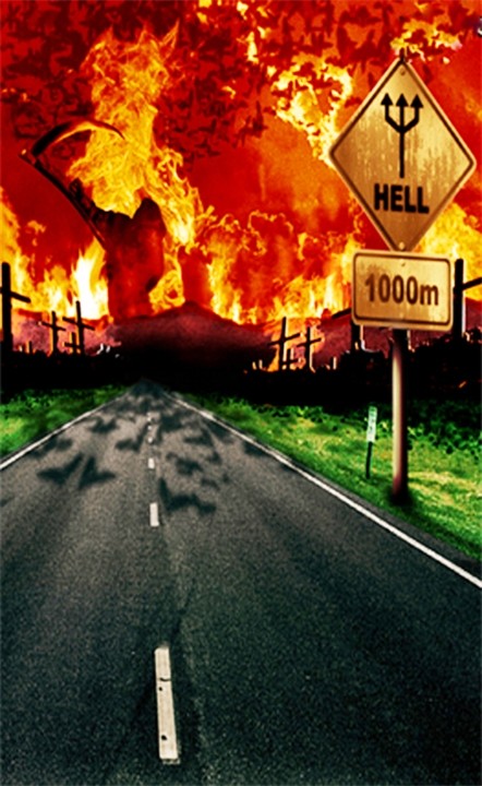 Create meme: the road to hell, the road to hell, highway to hell