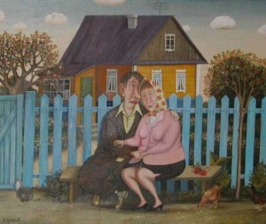 Create meme: paintings of Valentin Gubarev names, lyubarov Vladimir paintings, Vladimir lyubarov country Peremilovo