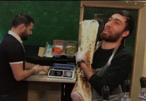 Create meme: Shawarma, guy, people