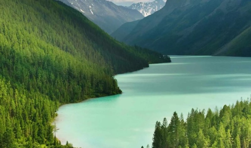 Create meme: Altai lake, nature landscape, lake mountain
