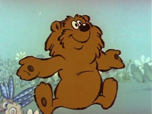 Create meme: tryam, bear, Soviet cartoons
