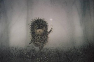Create meme: hedgehog in the fog pictures jokes, the hedgehog avatar, hedgehog in the fog cartoon 1975