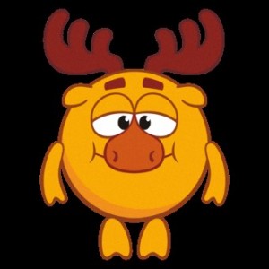 Create meme: moose moose, moose from Smeshariki, moose Smeshariki
