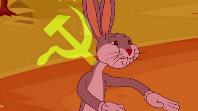 Create meme: bugs bunny is a communist, bugs Bunny meme, bugs bunny meme of the ussr