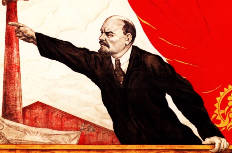 Create meme: communism posters, poster of Lenin, Lenin Vladimir Ilyich is a communist